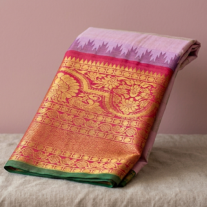 Cotton Yarns Semi Gadwal Saree