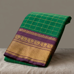 Silk Threads Semi Gadwal Saree