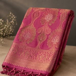Banarasi Soft Silk Saree with Intricate Work