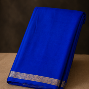Semi Mysore Silk Saree with Small Border